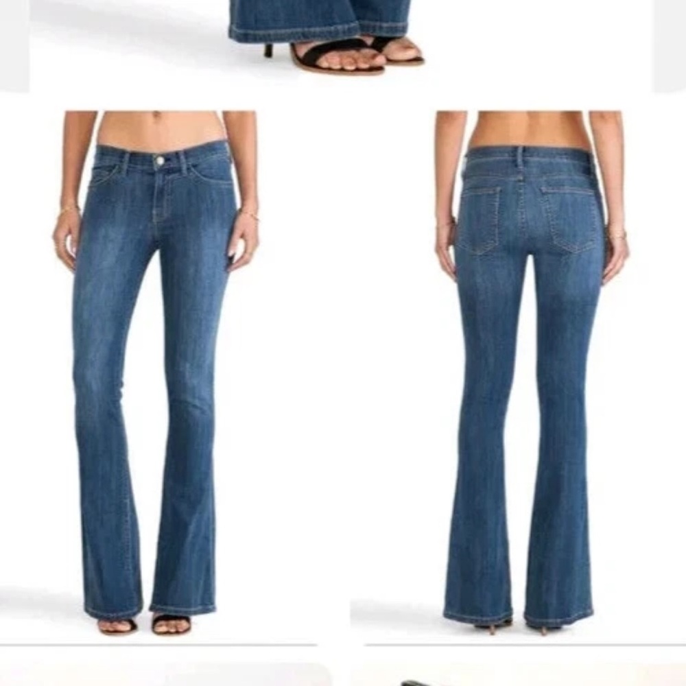 Current/Elliott The Low Bell Blue Moon Flared Blue Jeans Size 32 (USA 14)